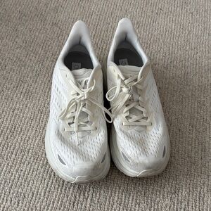 Hoka Clifton 8 White Running Shoes